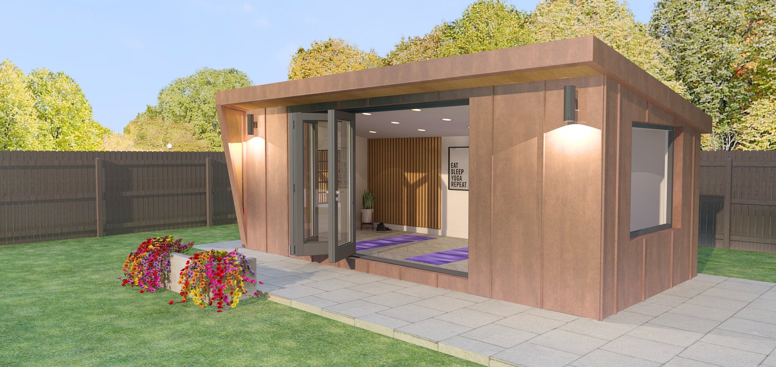 a copper garden room  